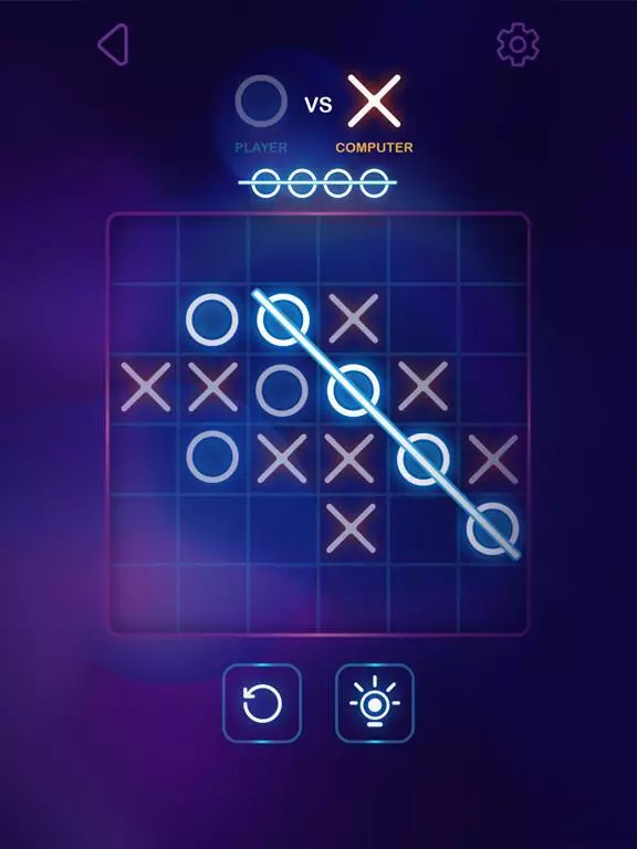 -Tic Tac Toe Glow - XOXO-游戏截图-好玩游戏库