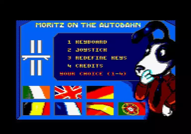 -Moritz On The Autobahn (CPC Amstrad 128k)-游戏截图-好玩游戏库