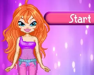 Winx fairy girls dress up game