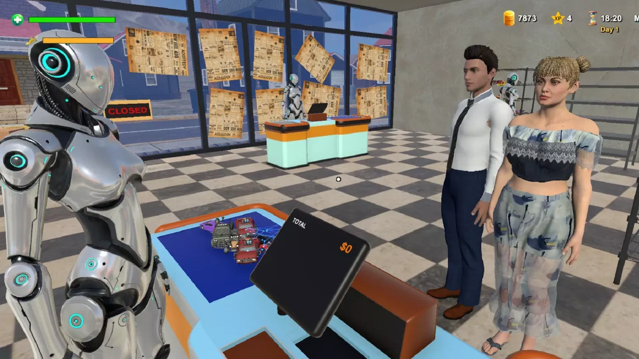 -AI TALK 33 Car Robot Modavuj Market Simulator-游戏截图-好玩游戏库