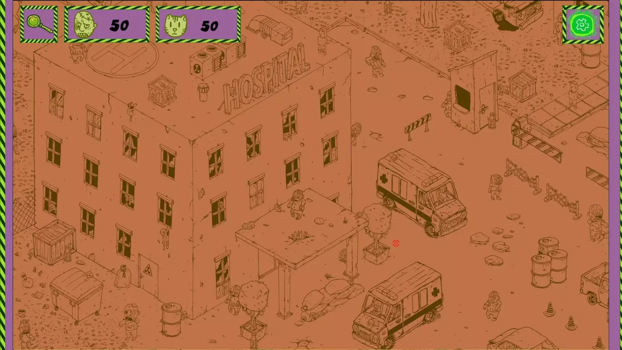 -Hidden Cats vs Zombies-游戏截图-好玩游戏库