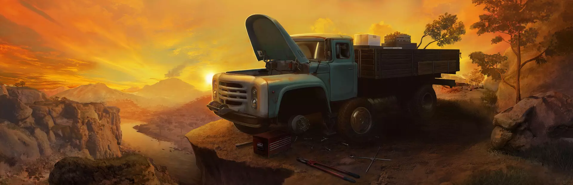 卡车技工：危险道路