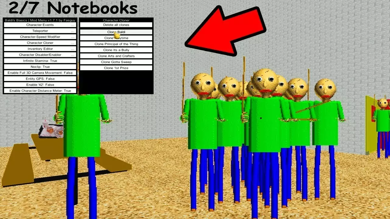 -Guide to Baldi's Basics Mod Menu-游戏截图-好玩游戏库