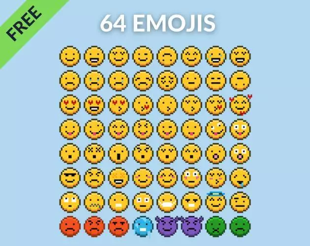64 FREE Emoji Asset Pack
