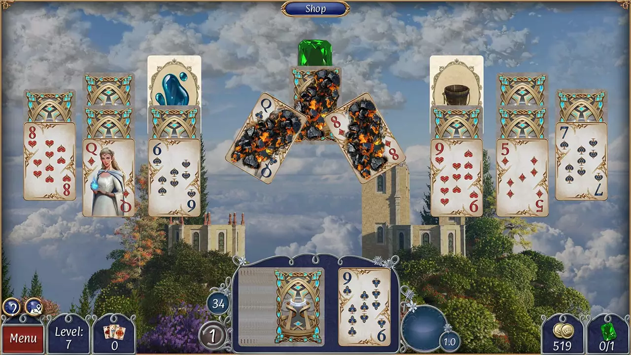 Jewel Match Solitaire Fantasy: Collector's Edition-宝石连线纸牌奇境-典藏版-游戏截图-好玩游戏库