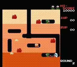 -Dig Dug (1982)-游戏截图-好玩游戏库