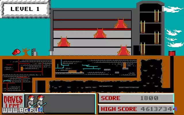 -Dangerous Dave in the Haunted Mansion-游戏截图-好玩游戏库