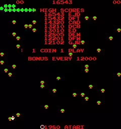 -Centipede (1981)-游戏截图-好玩游戏库