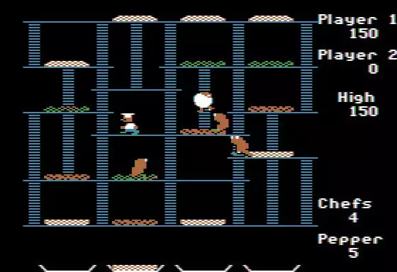 -BurgerTime (1982)-游戏截图-好玩游戏库