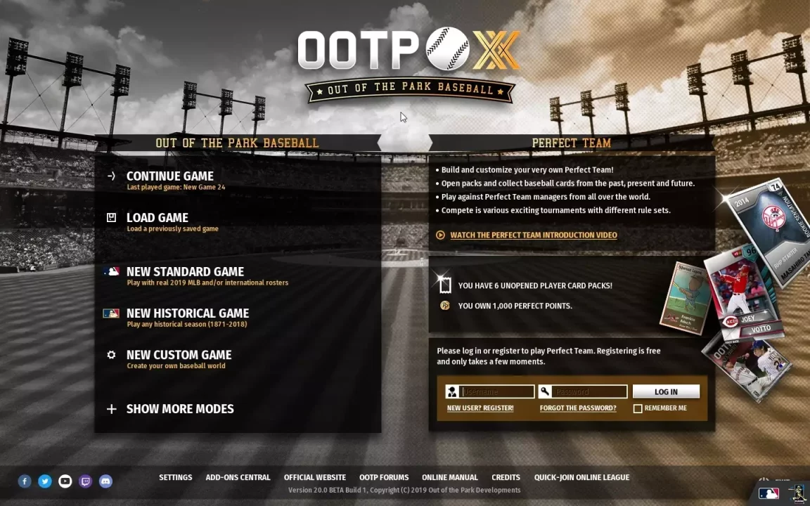 Out of the Park Baseball 20