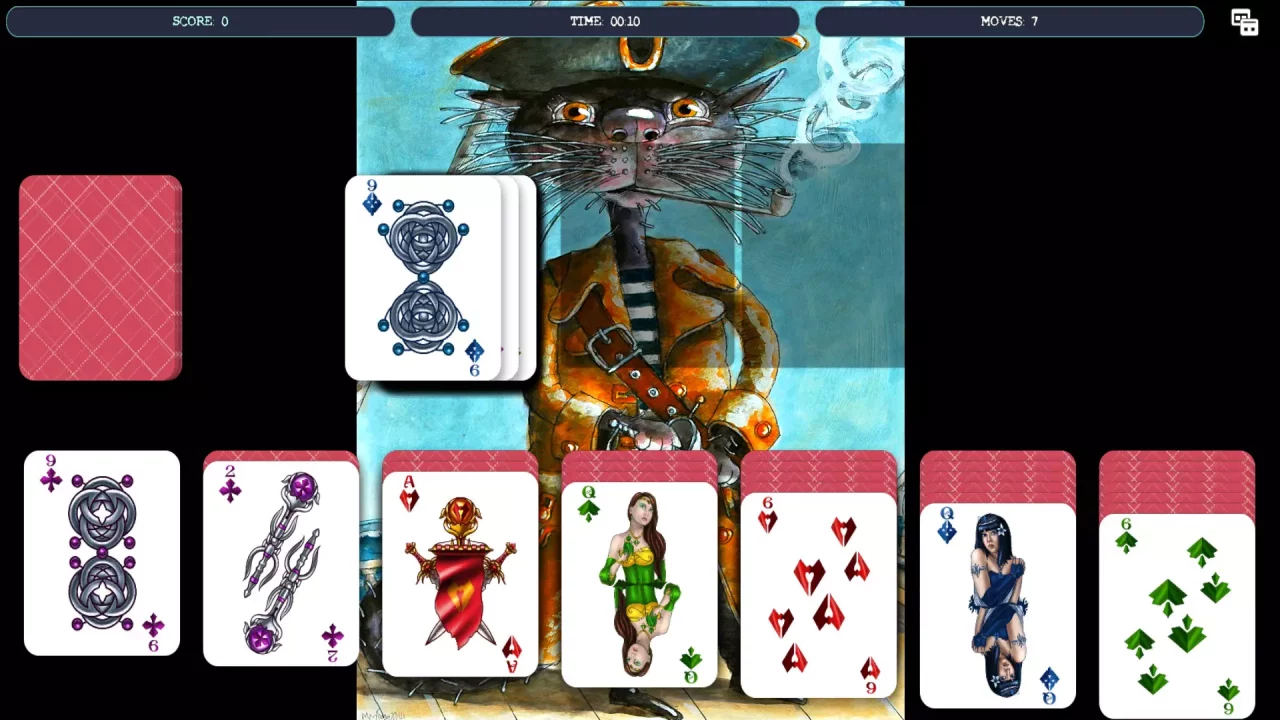 Solitaire – Cat Pirate Portrait