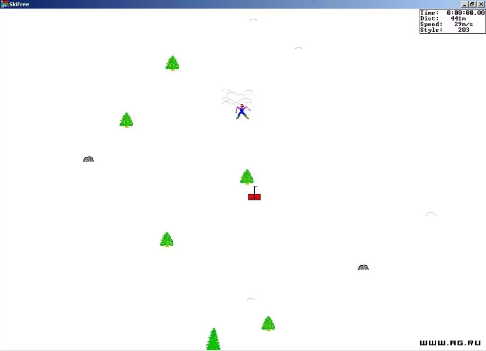 -SkiFree-游戏截图-好玩游戏库