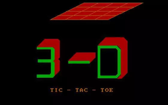 3-D Tic-Tac-Toe